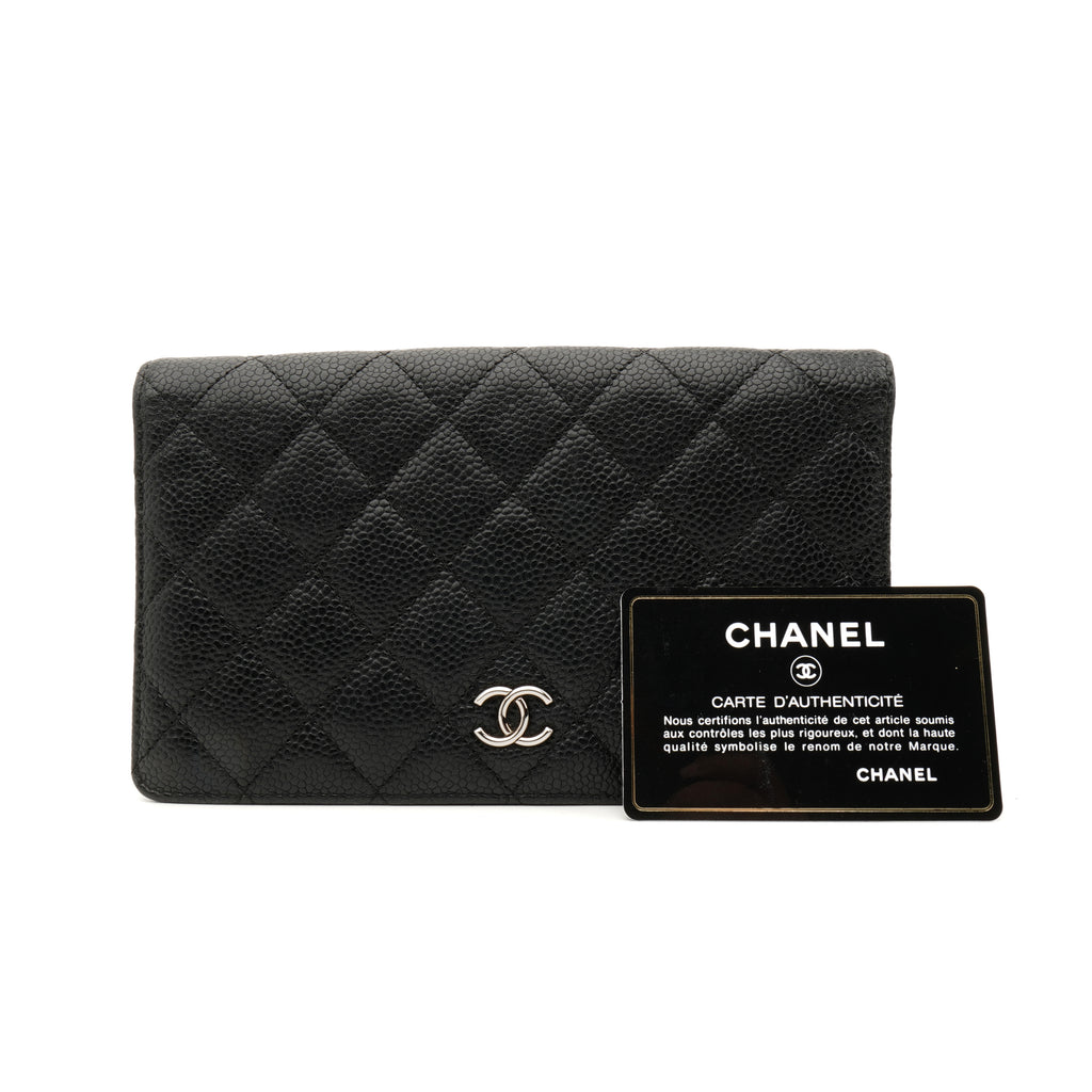 Chanel Yen Wallet Caviar