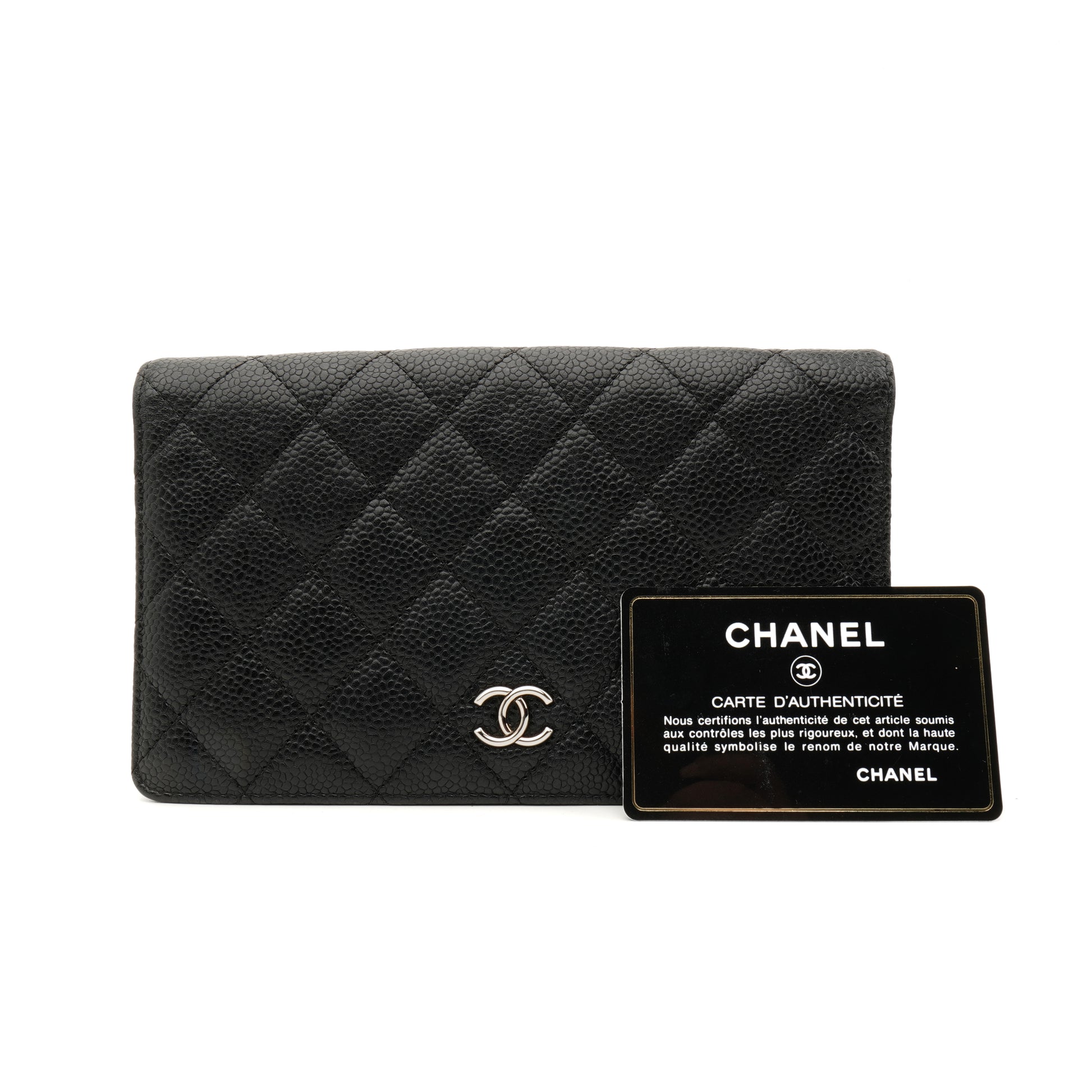 Chanel Yen Wallet Caviar