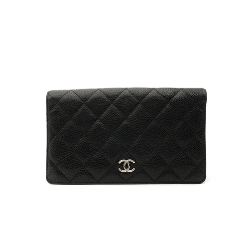 Chanel Yen Wallet Caviar