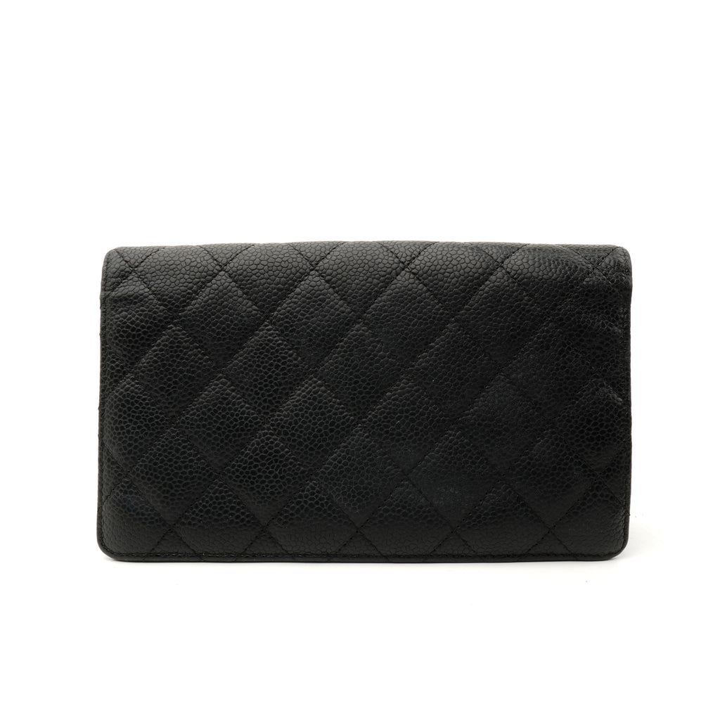 Chanel Yen Wallet Caviar