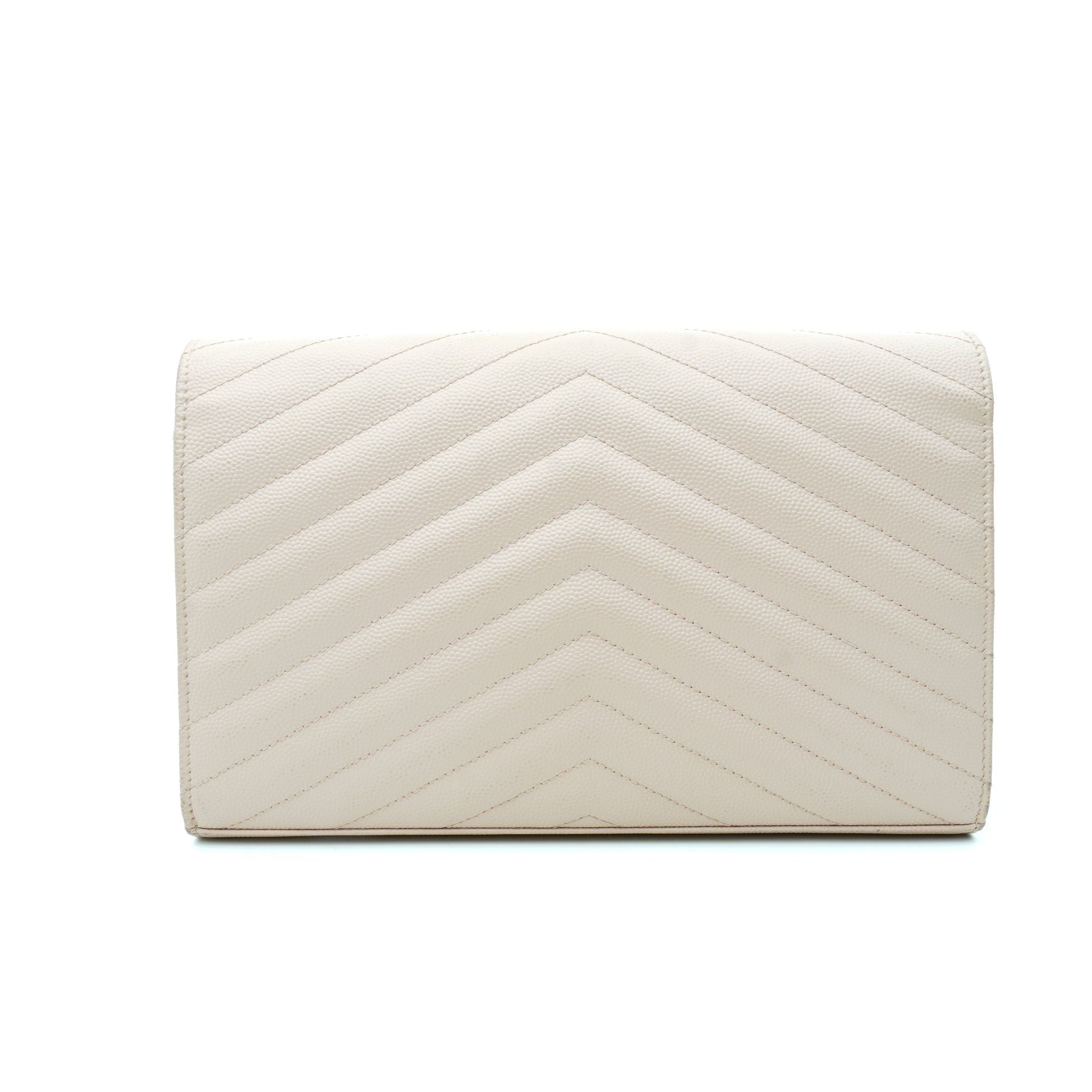 Saint Laurent Wallet on Chain Large Light Pink
