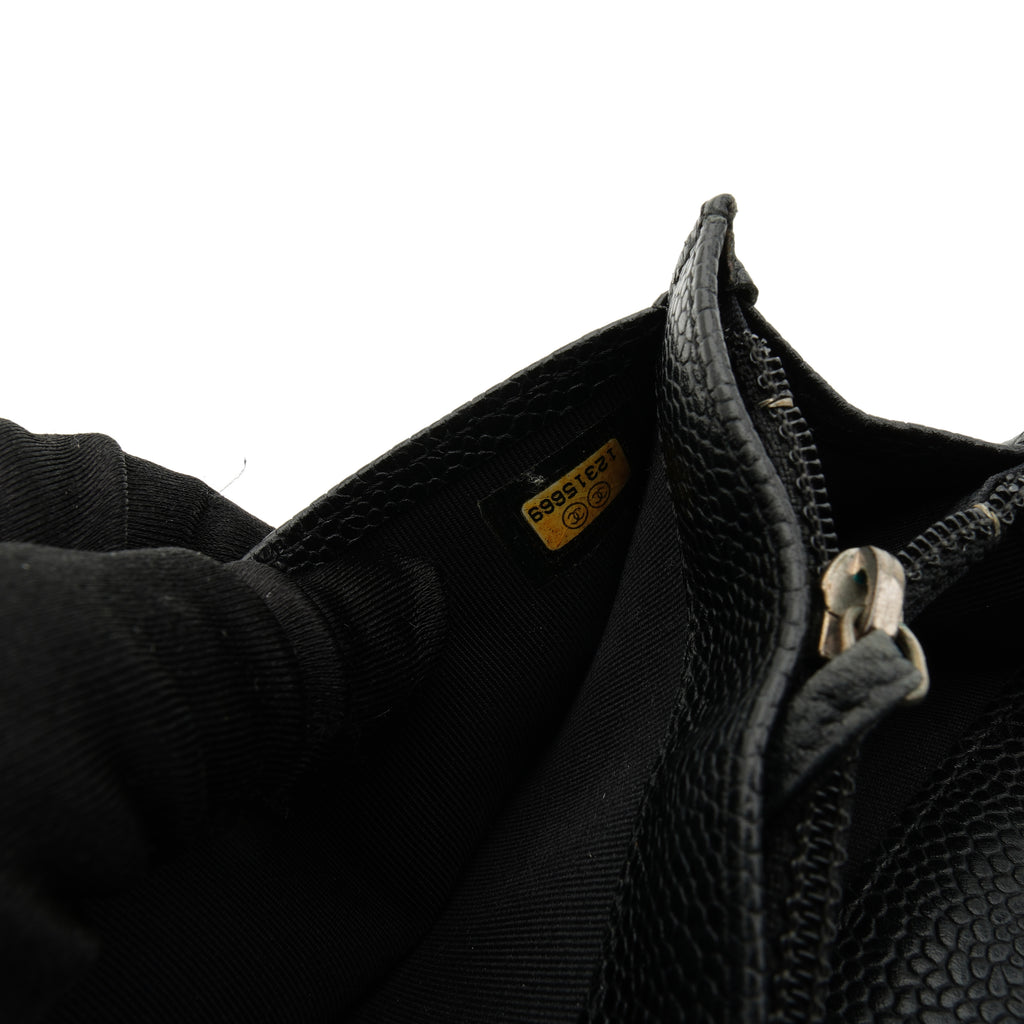 Chanel Yen Wallet Caviar