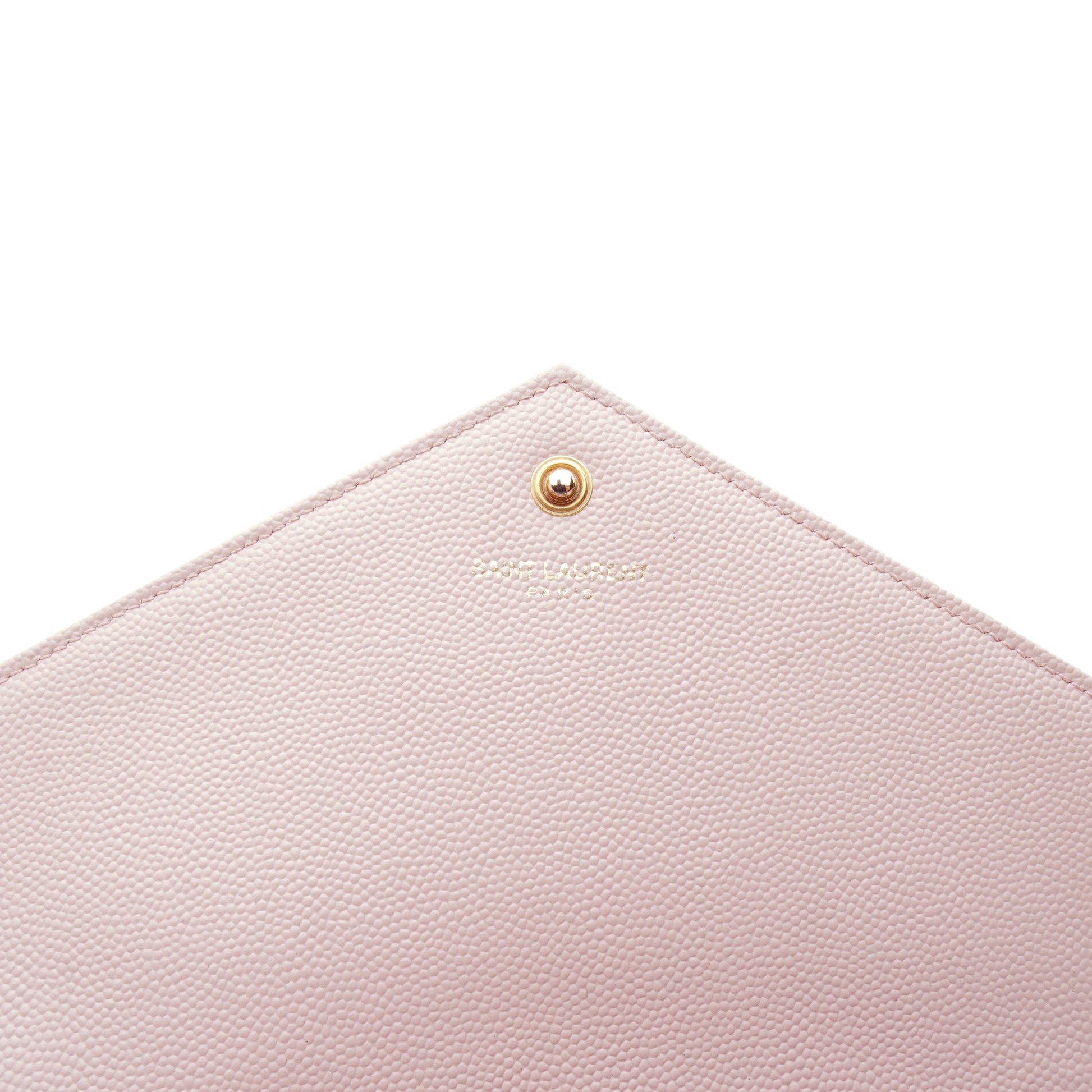 Saint Laurent Wallet on Chain Large Light Pink
