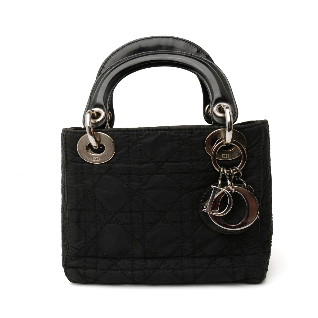 Dior Lady Dior Micro Nylon Black SHW