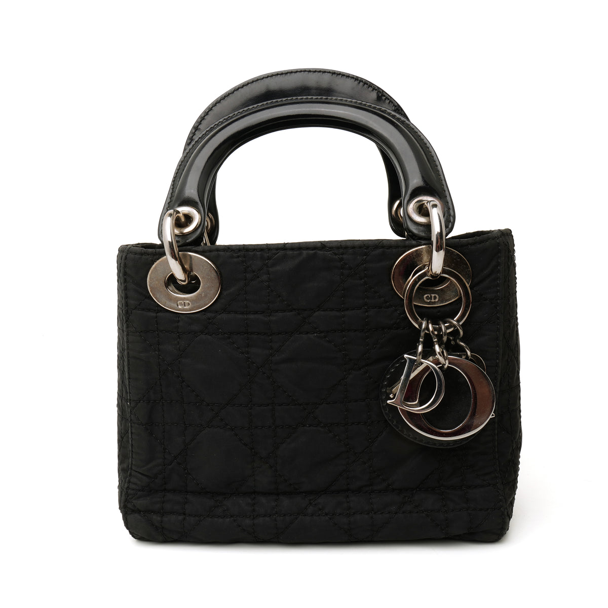 Dior Lady Dior Micro Nylon Black SHW