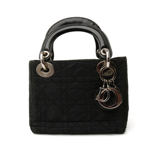 Dior Lady Dior Micro Nylon Black SHW