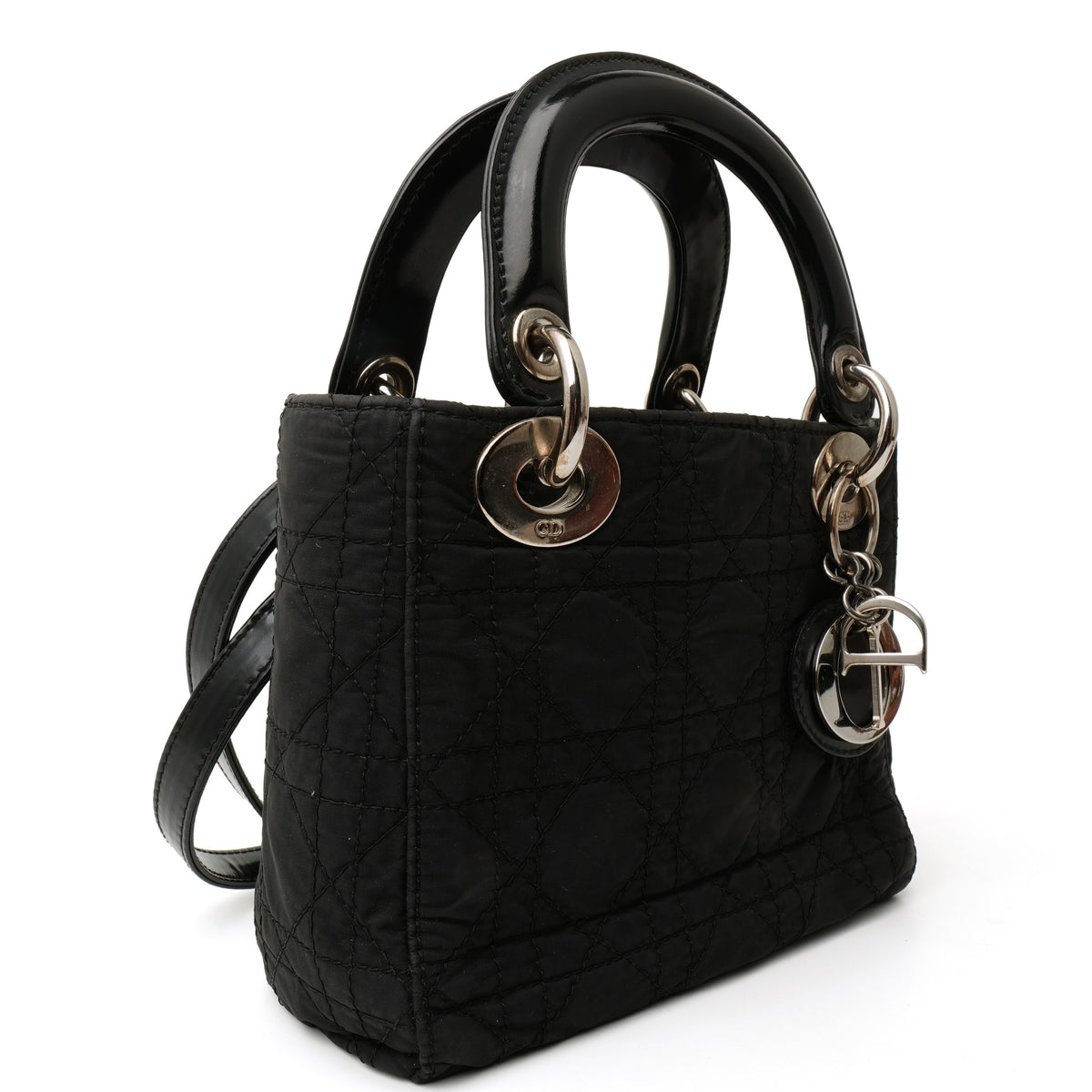 Dior Lady Dior Micro Nylon Black SHW