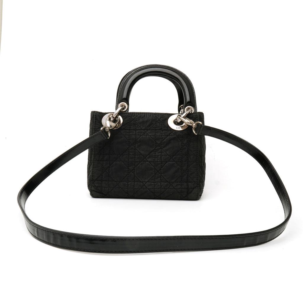 Dior Lady Dior Micro Nylon Black SHW