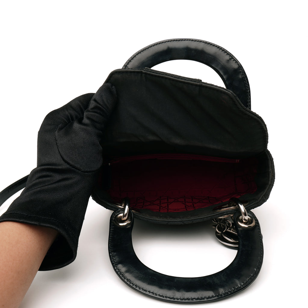 Dior Lady Dior Micro Nylon Black SHW