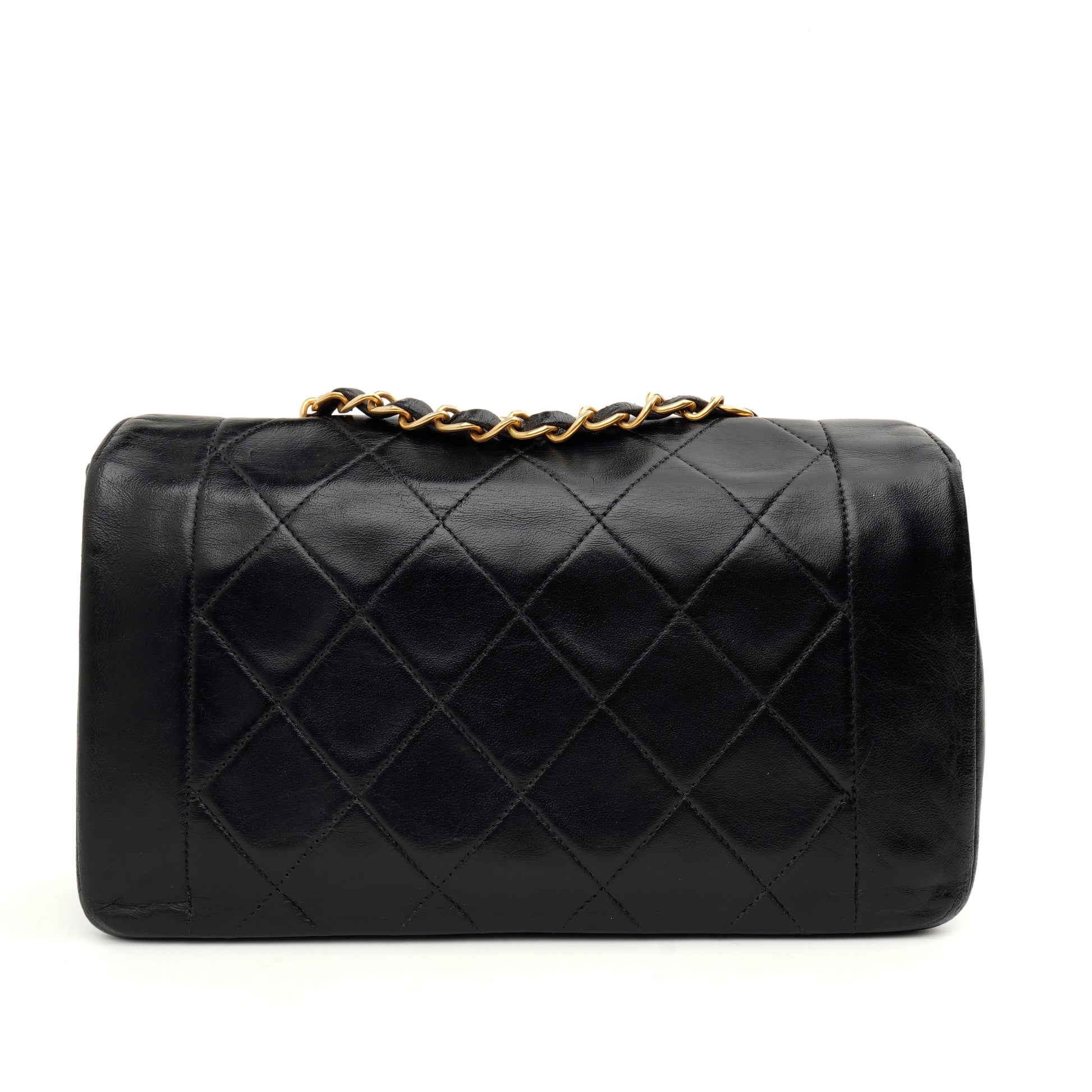 Chanel Diana Small Lambskin Black GHW