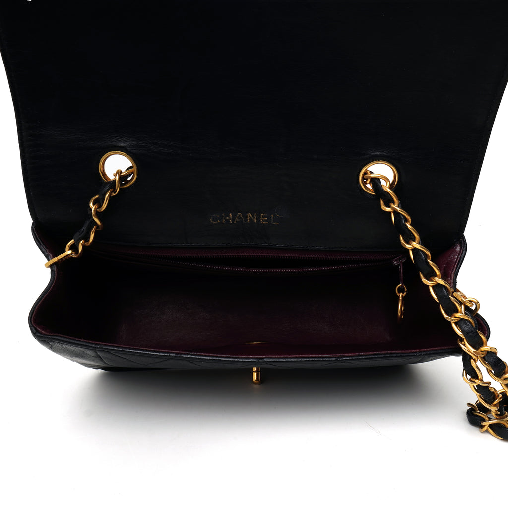 Chanel Diana Small Lambskin Black GHW