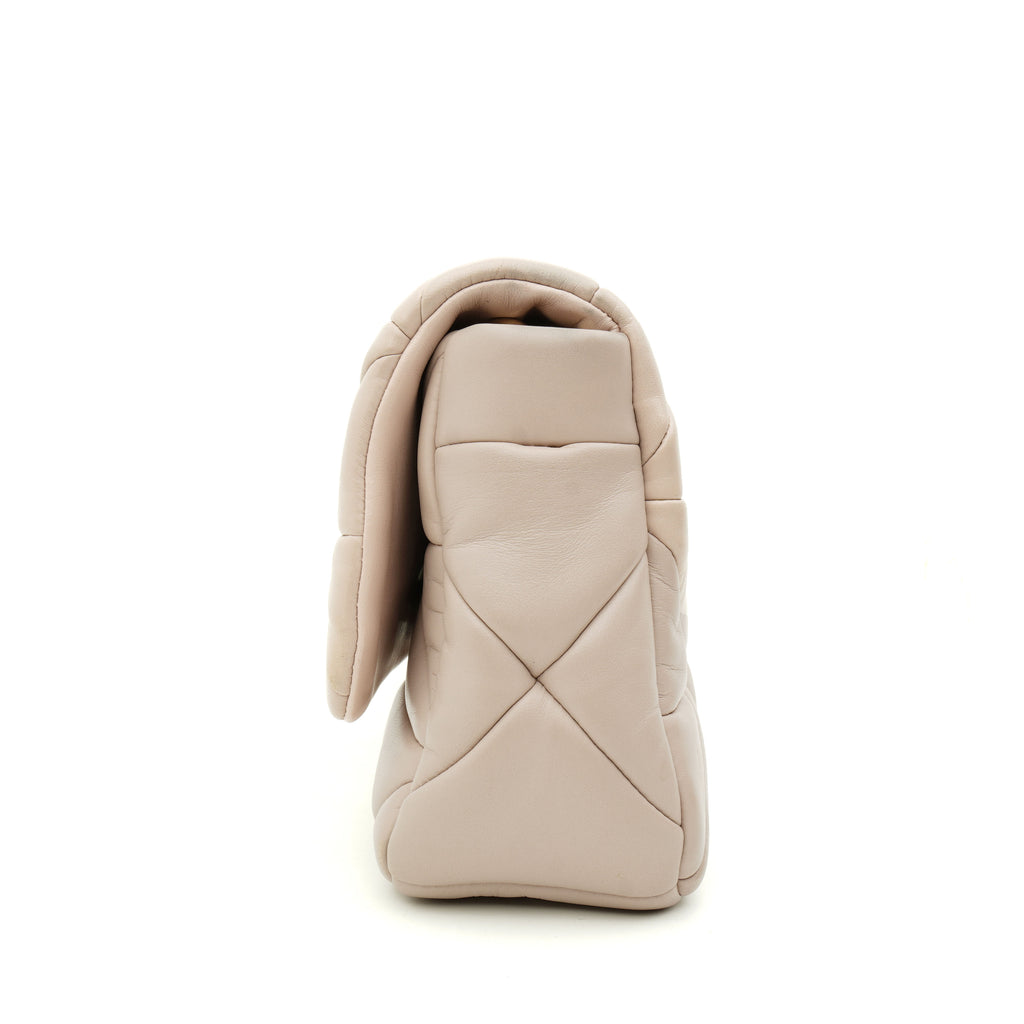 Prada Nappa Re-Nylon Triangle Quilted Patchwork Ninfea Flap