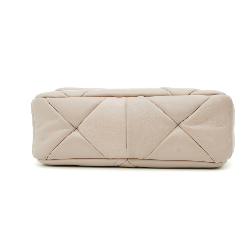 Prada Nappa Re-Nylon Triangle Quilted Patchwork Ninfea Flap