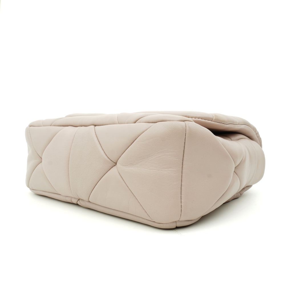 Prada Nappa Re-Nylon Triangle Quilted Patchwork Ninfea Flap