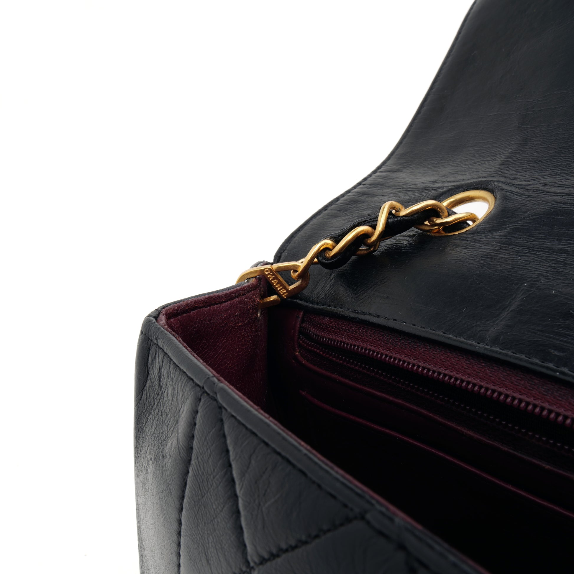 Chanel Diana Small Lambskin Black GHW