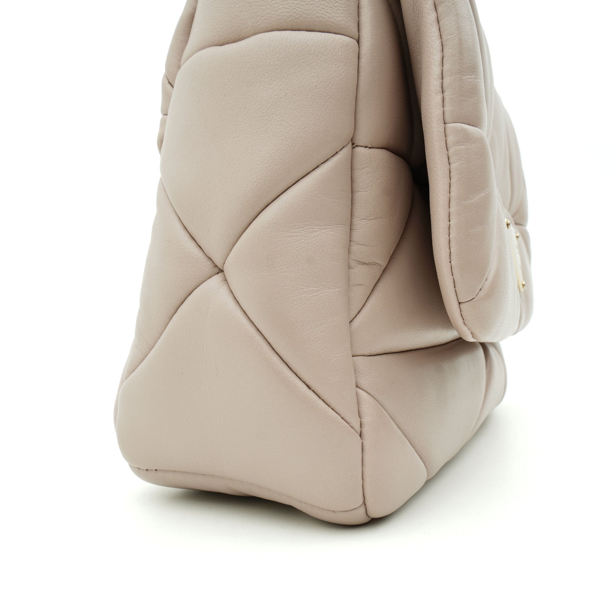 Prada Nappa Re-Nylon Triangle Quilted Patchwork Ninfea Flap