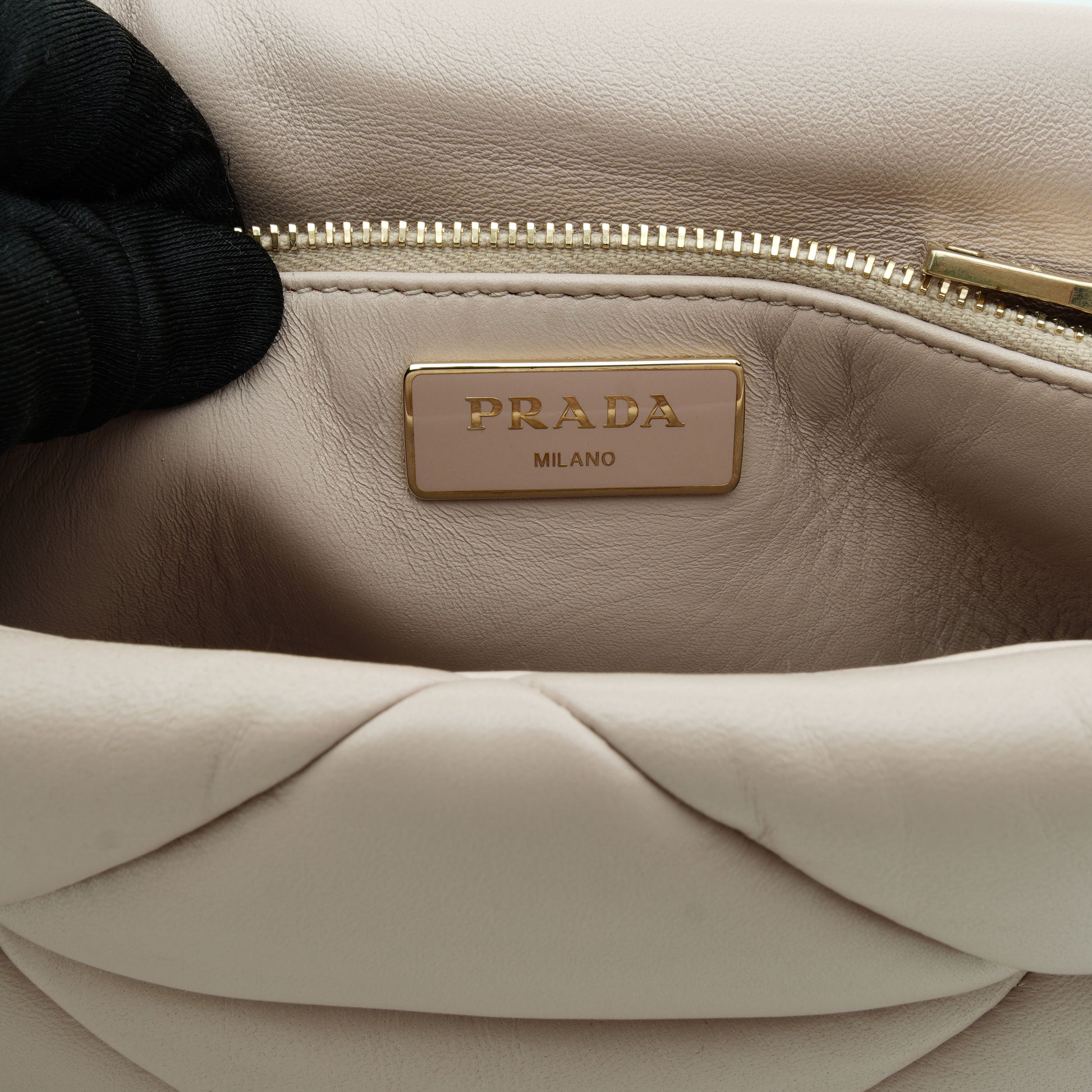 Prada Nappa Re-Nylon Triangle Quilted Patchwork Ninfea Flap