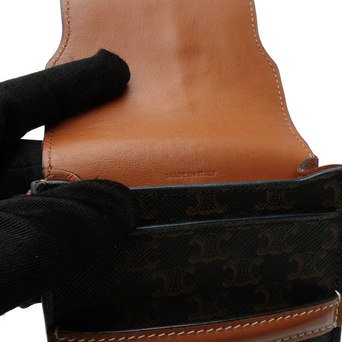 Celine Phone Pouch Triomphe Canvas