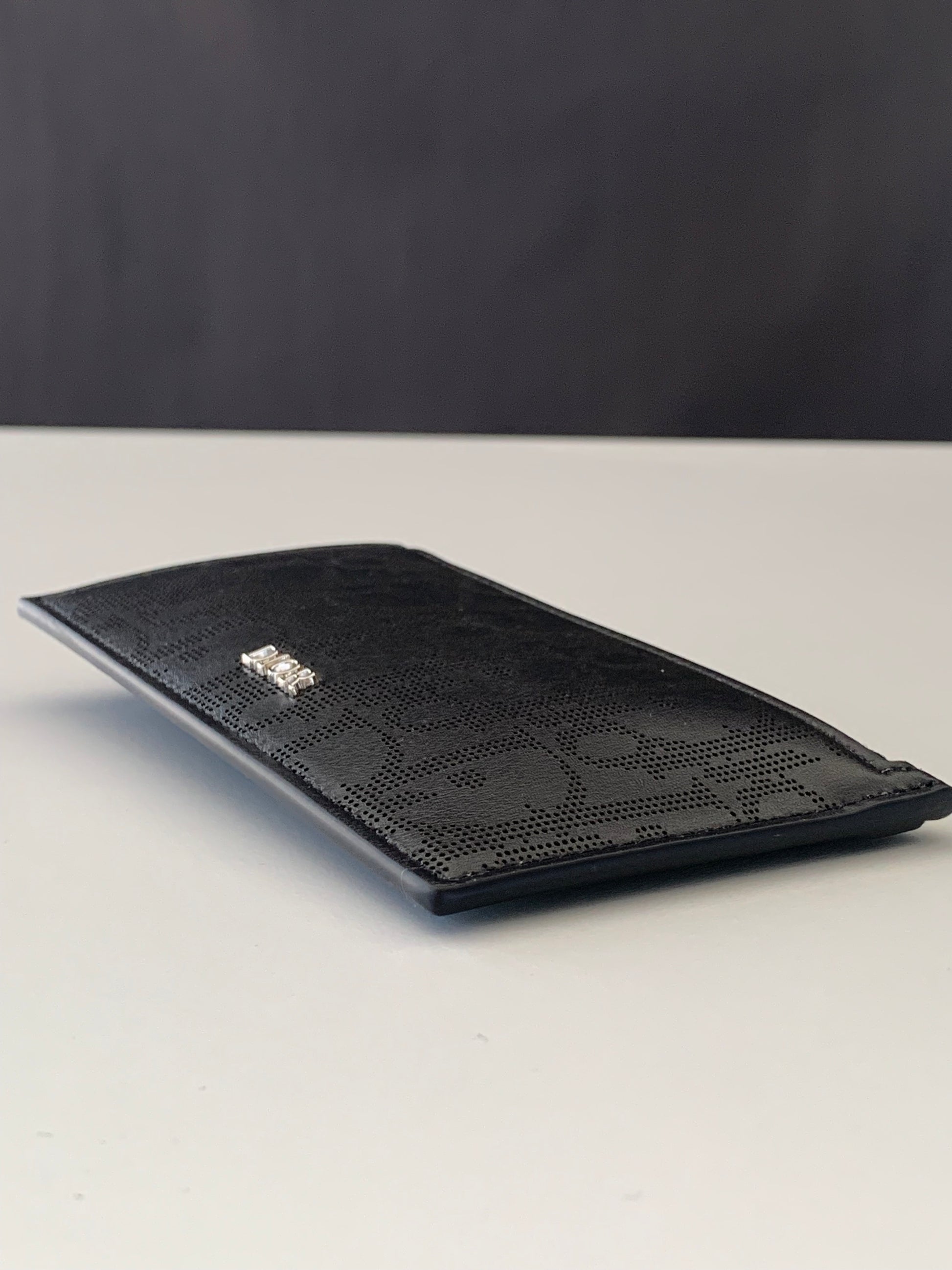 Dior Zipped Card Holder Oblique Galaxy