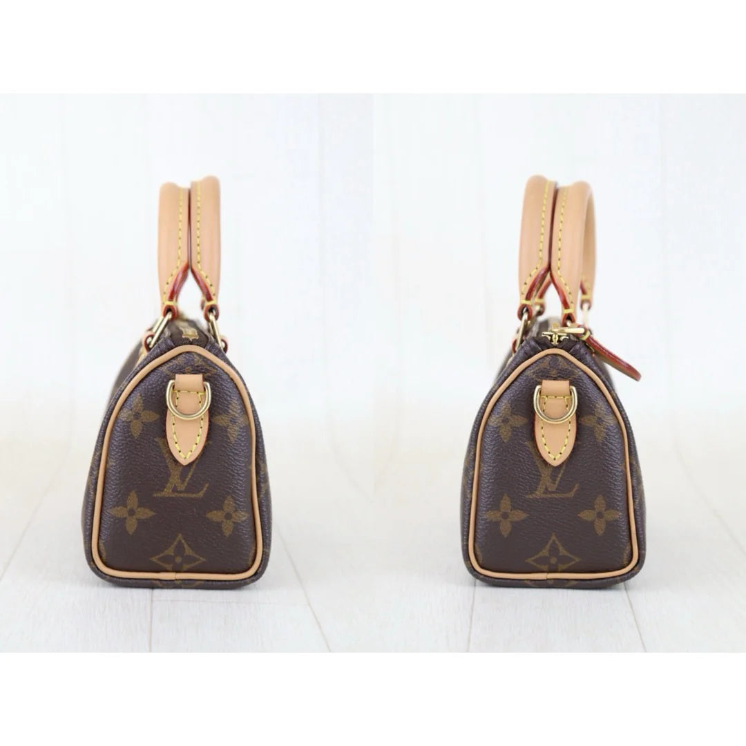 Louis Vuitton	Nano Speedy Bandouliere Monogram