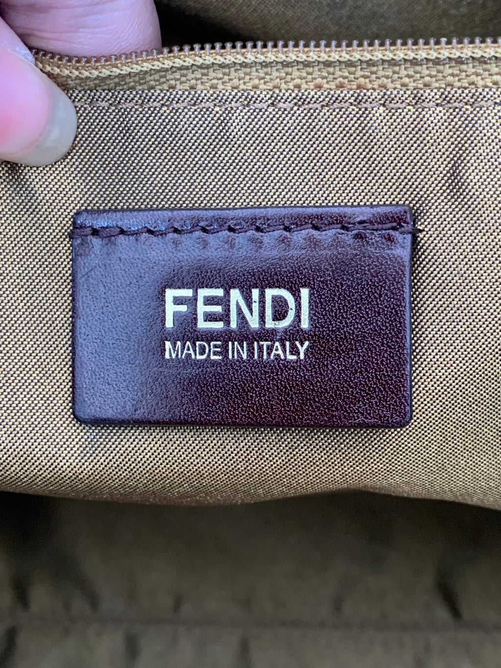 Fendi Zucca Spalmati Stars Roll Tote