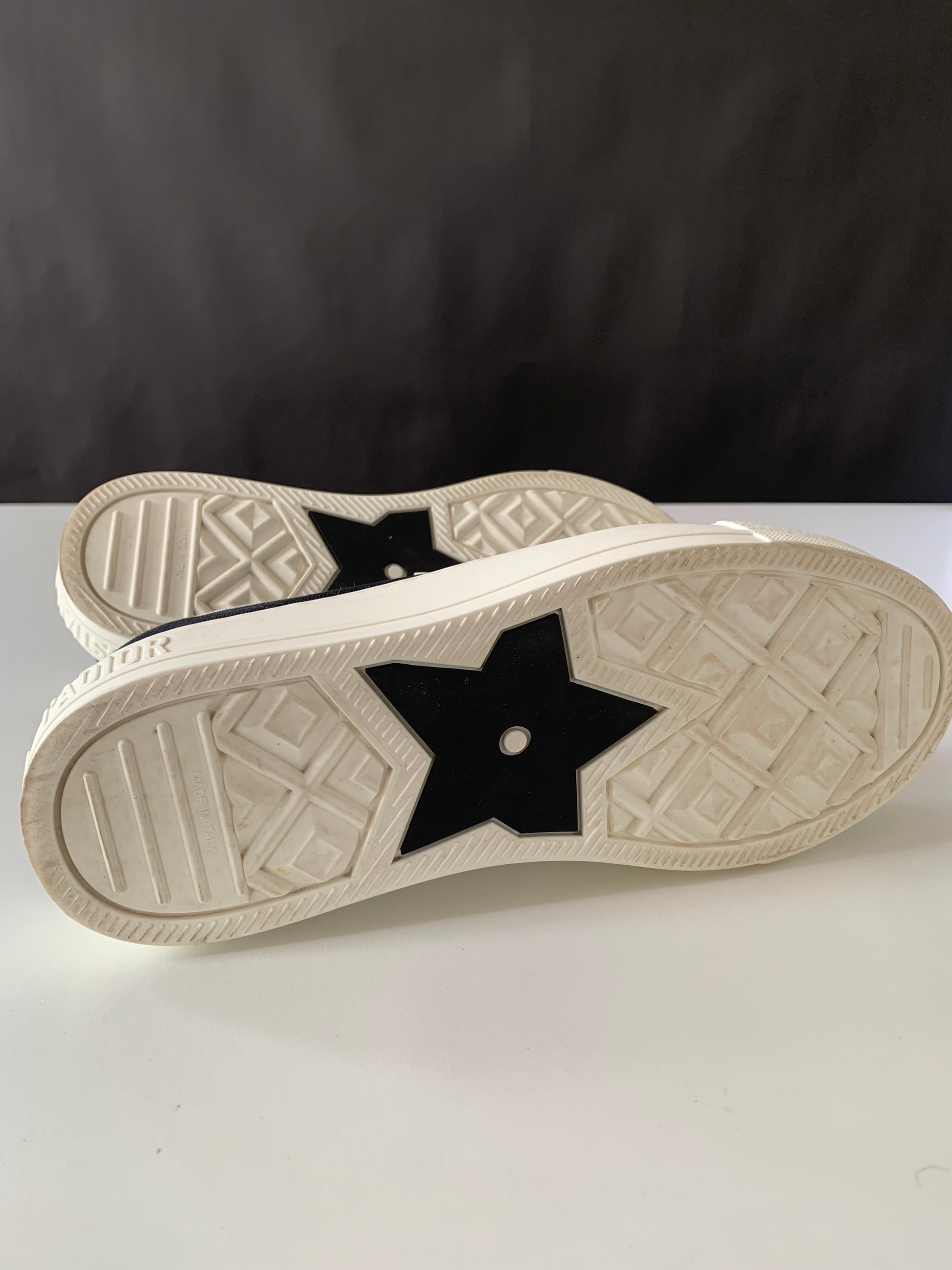 Dior Canvas Dot Walk'N'Dior Low Top Sneakers 36