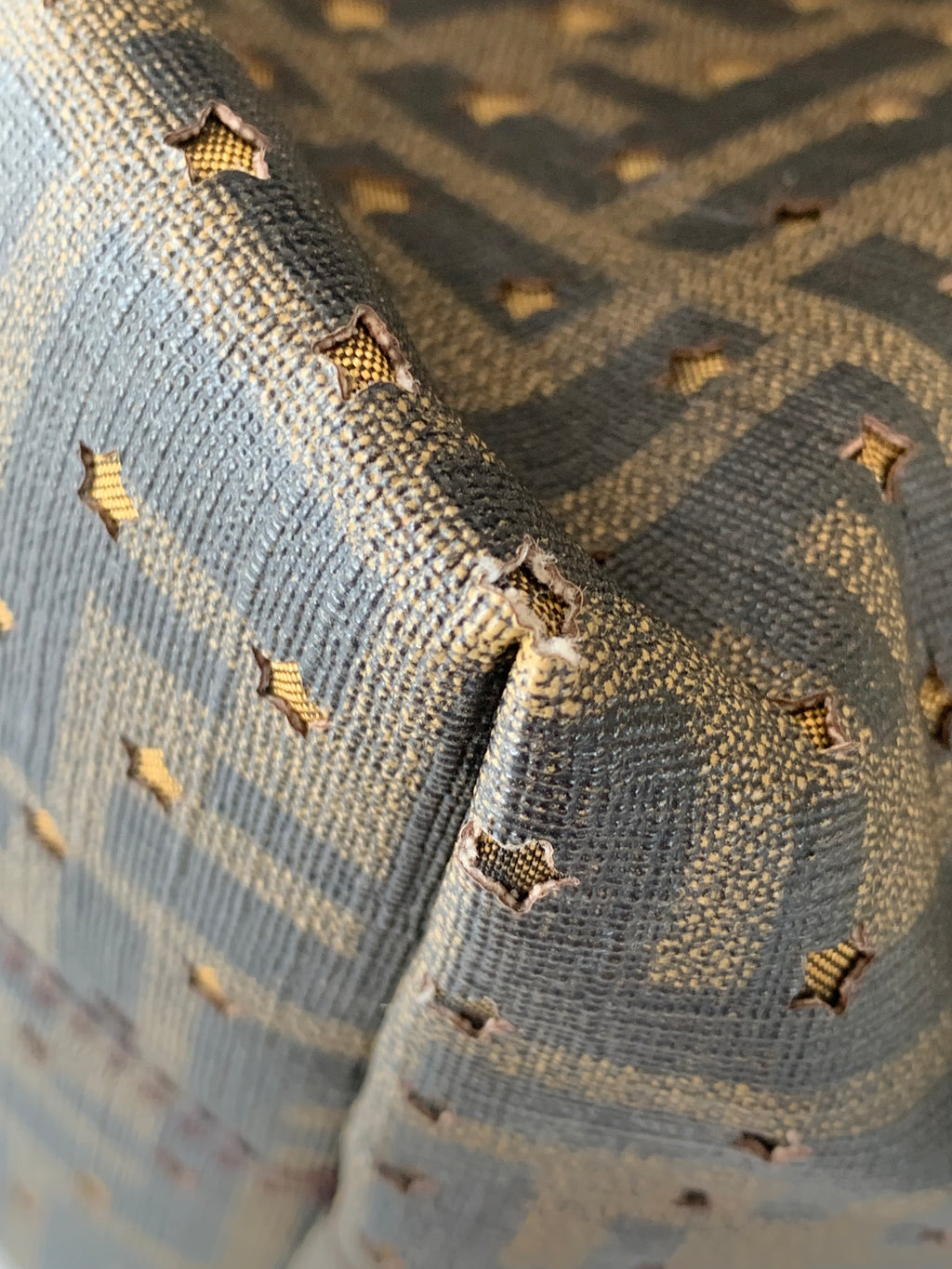 Fendi Zucca Spalmati Stars Roll Tote