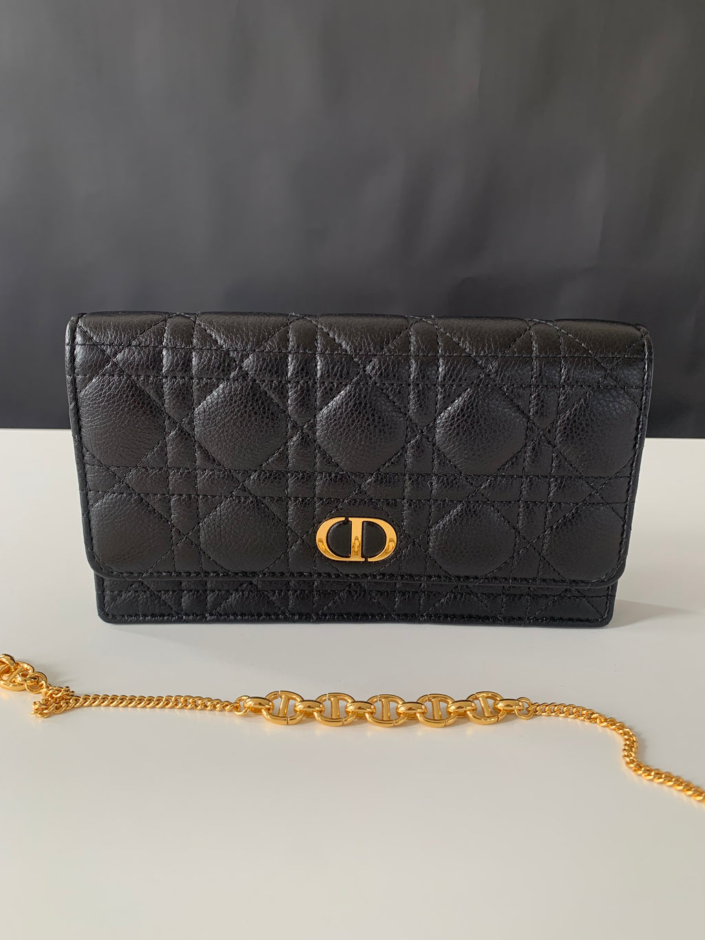 Dior Caro Pouch with Chain