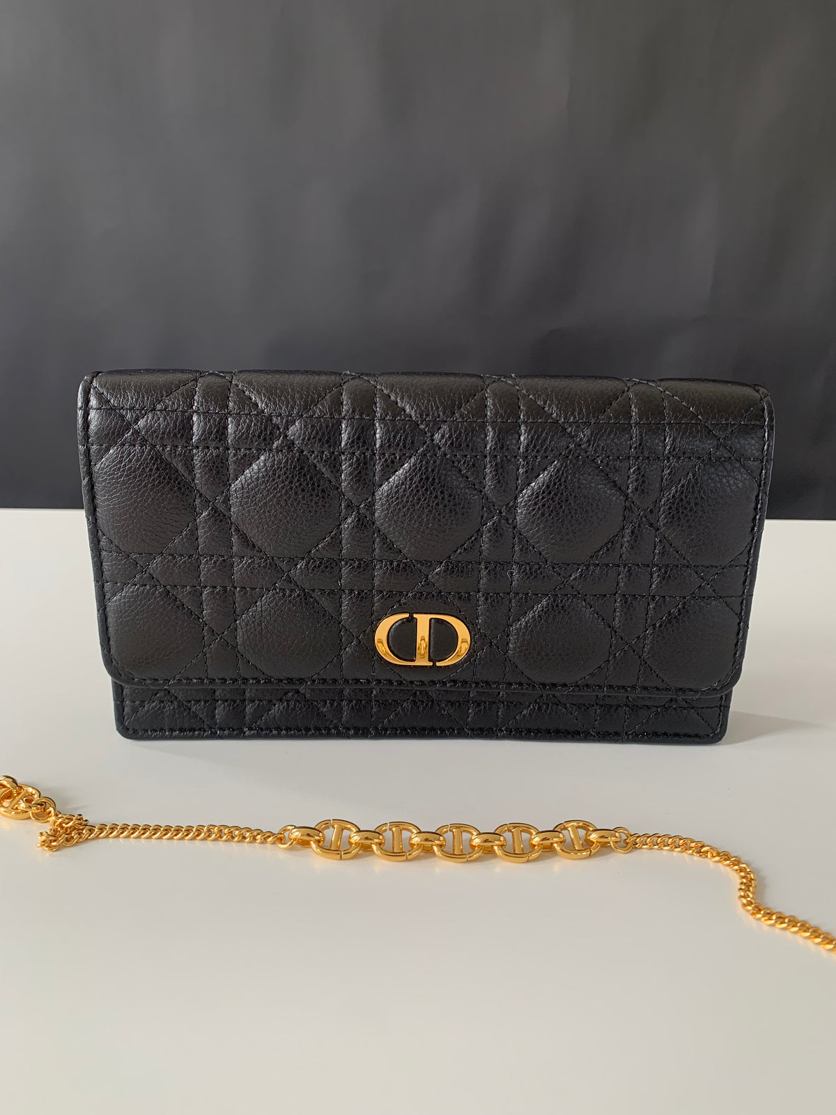 Dior Caro Pouch with Chain
