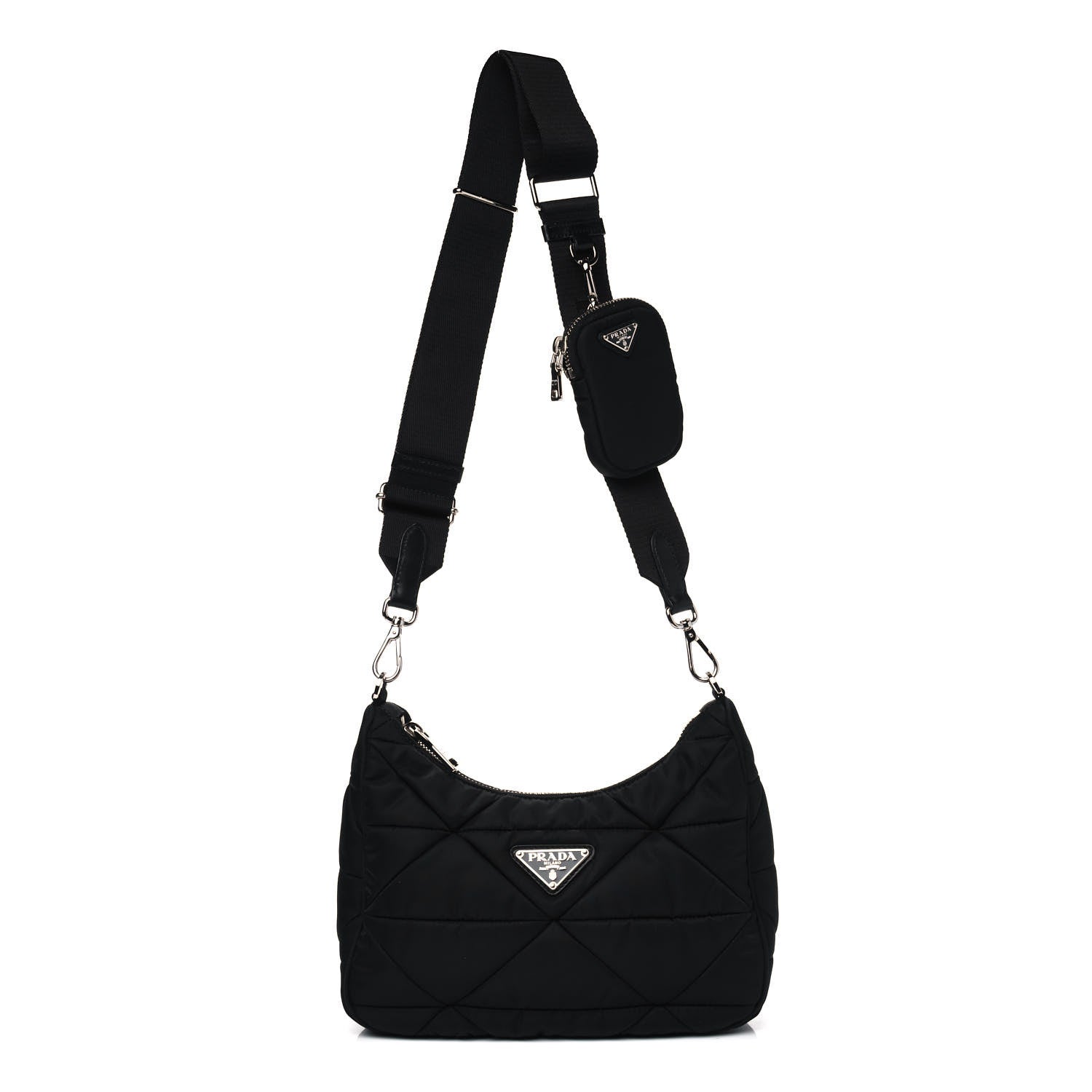 Prada Re-nylon Quilted Patchwork Re-edition Hobo