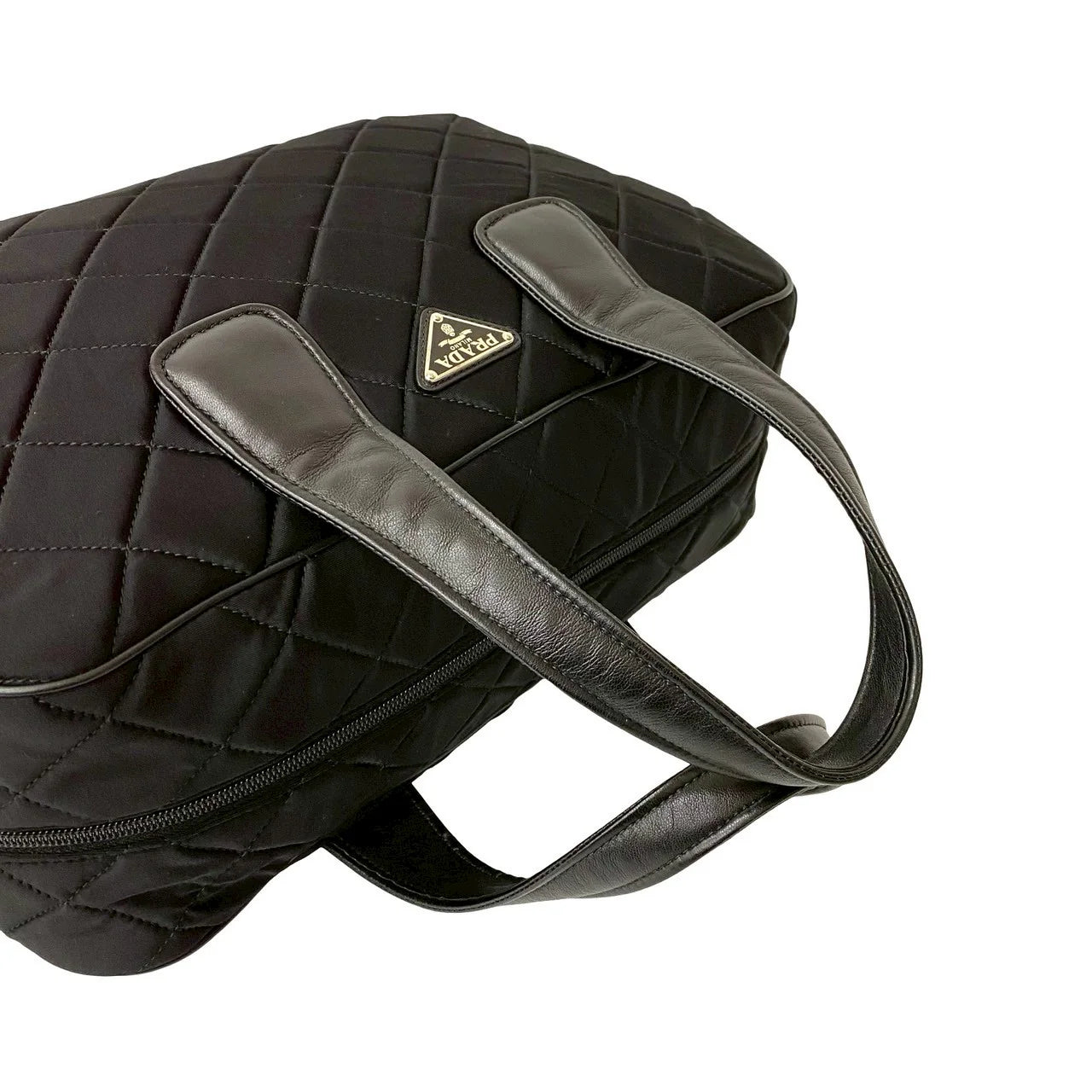 Prada Nylon Quilted Boston Bag