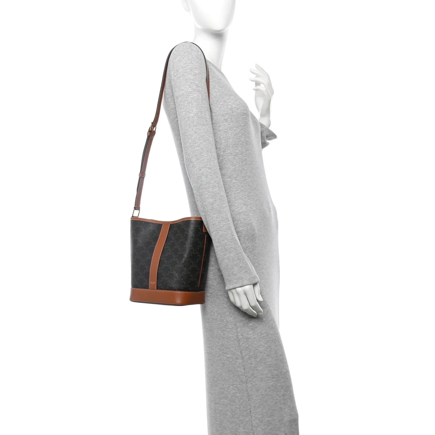 Celine Triomphe Bucket Bag Small