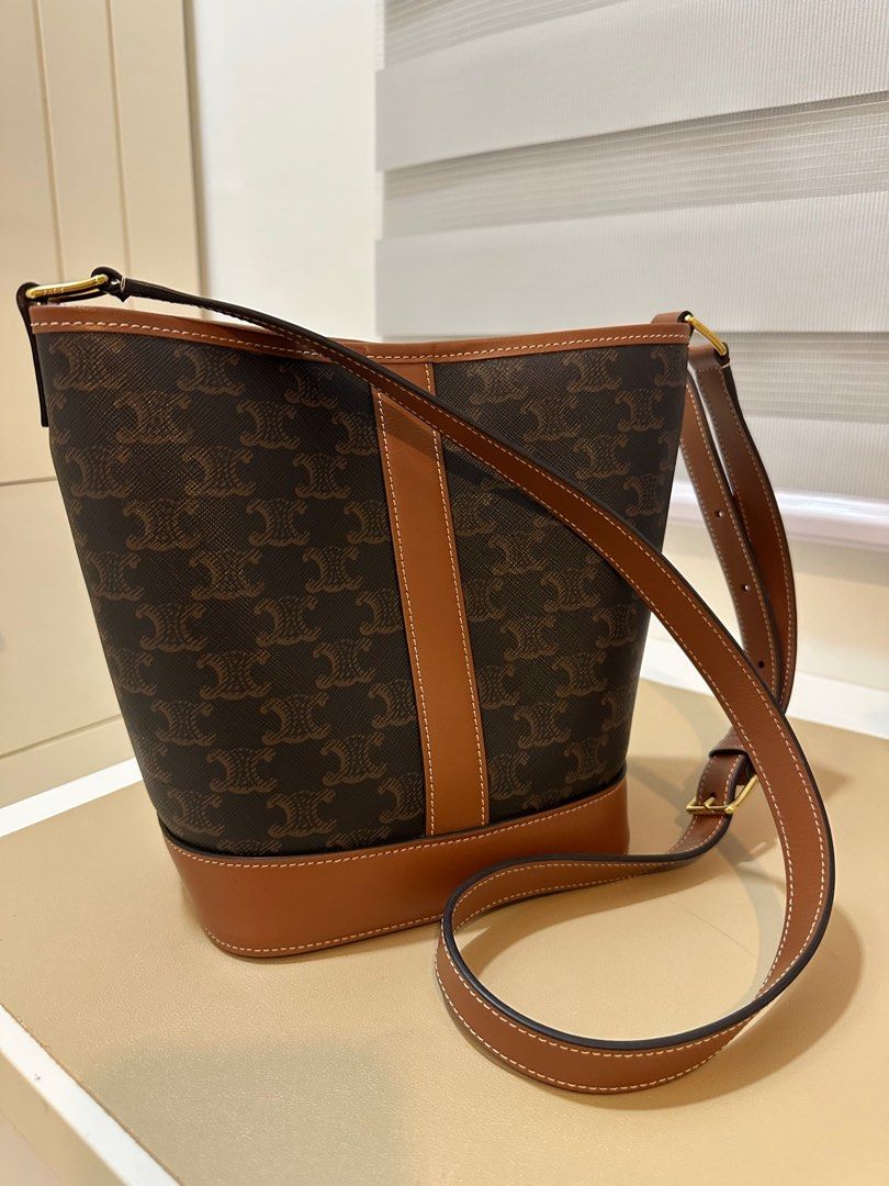 Celine Triomphe Bucket Bag Small