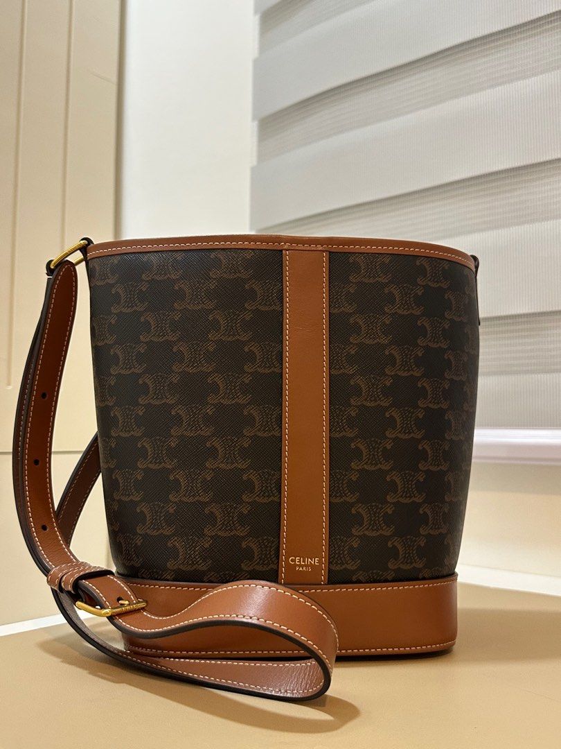 Celine Triomphe Bucket Bag Small