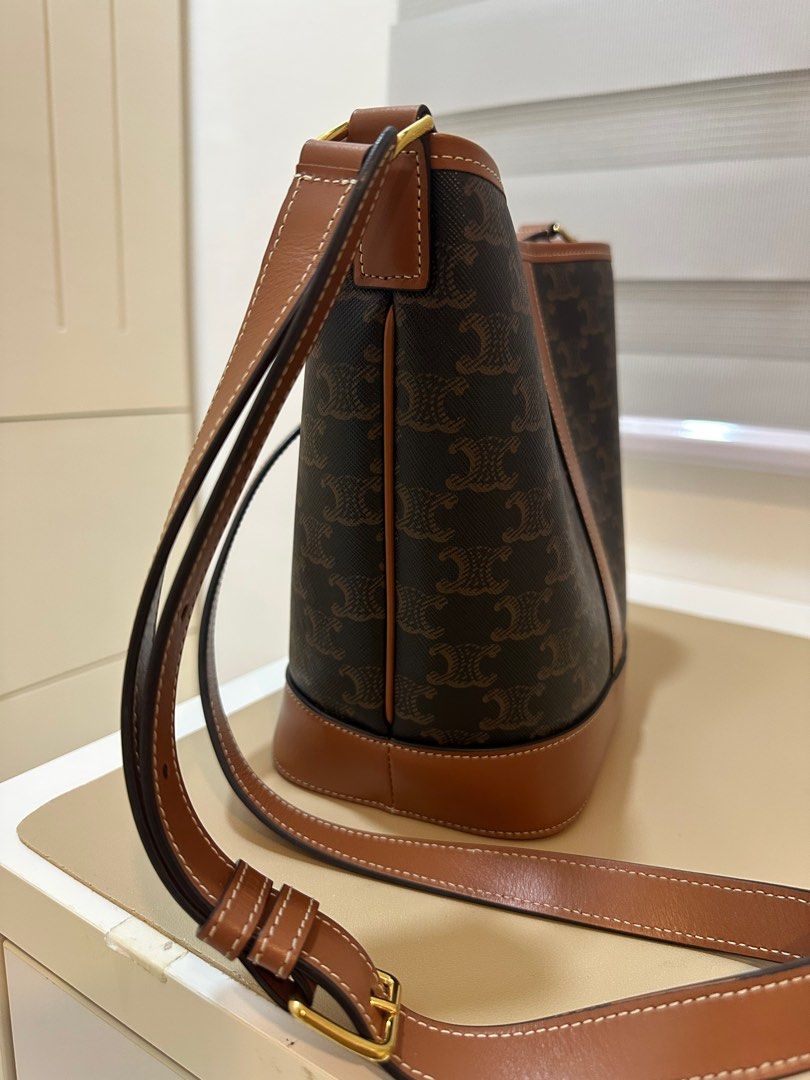 Celine Triomphe Bucket Bag Small
