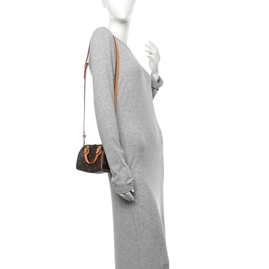 Louis Vuitton	Nano Speedy Bandouliere Monogram