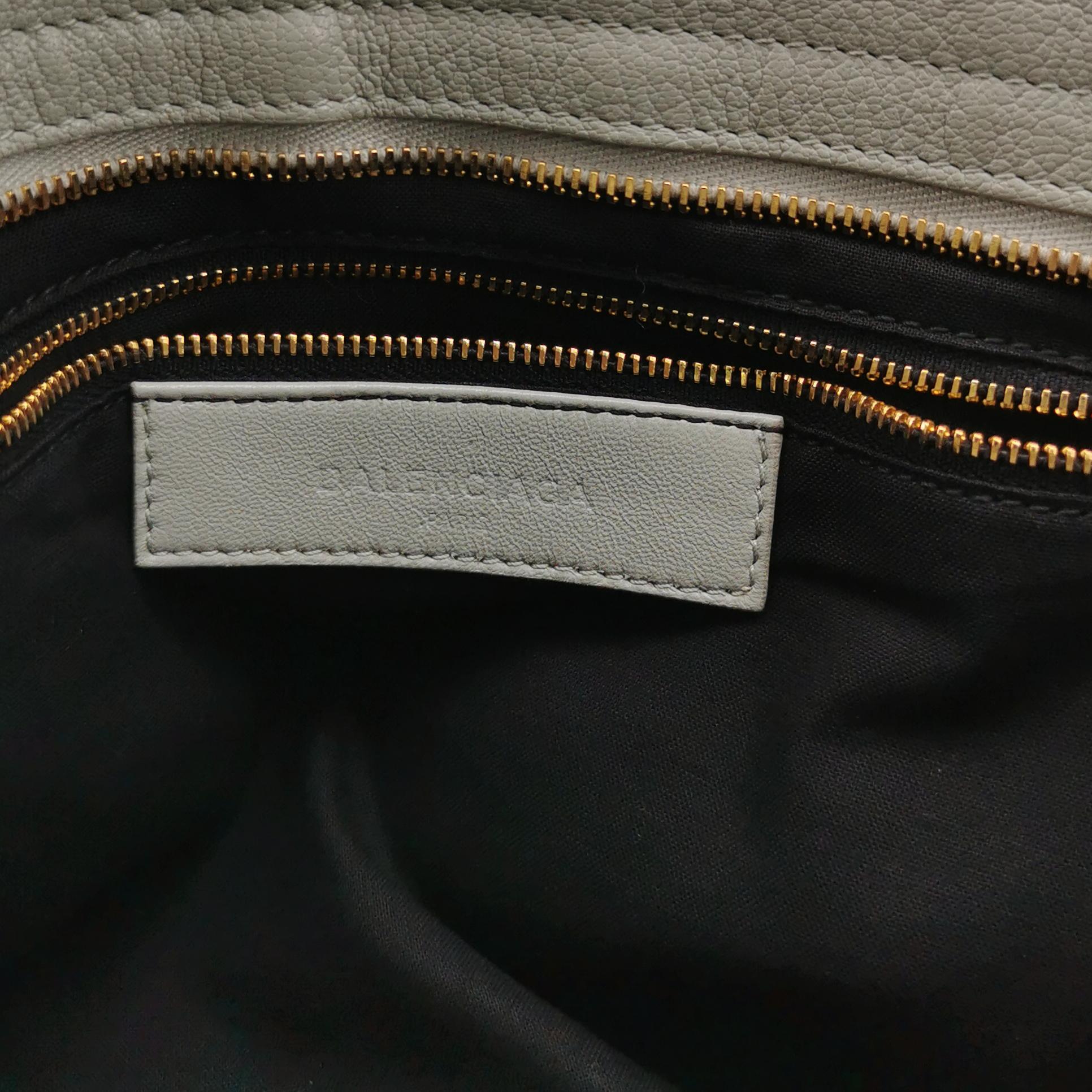 Balenciaga Medium City Metallic Edge Gray GHW