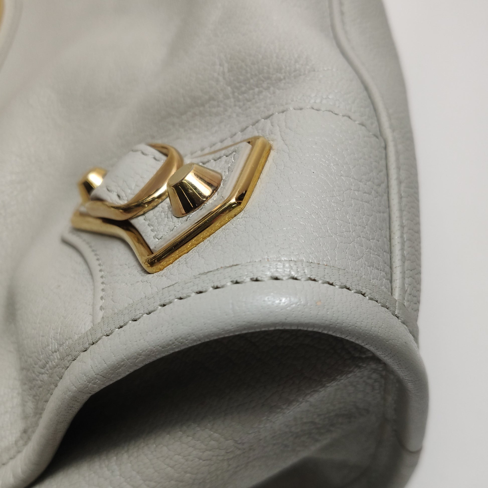 Balenciaga Medium City Metallic Edge Gray GHW
