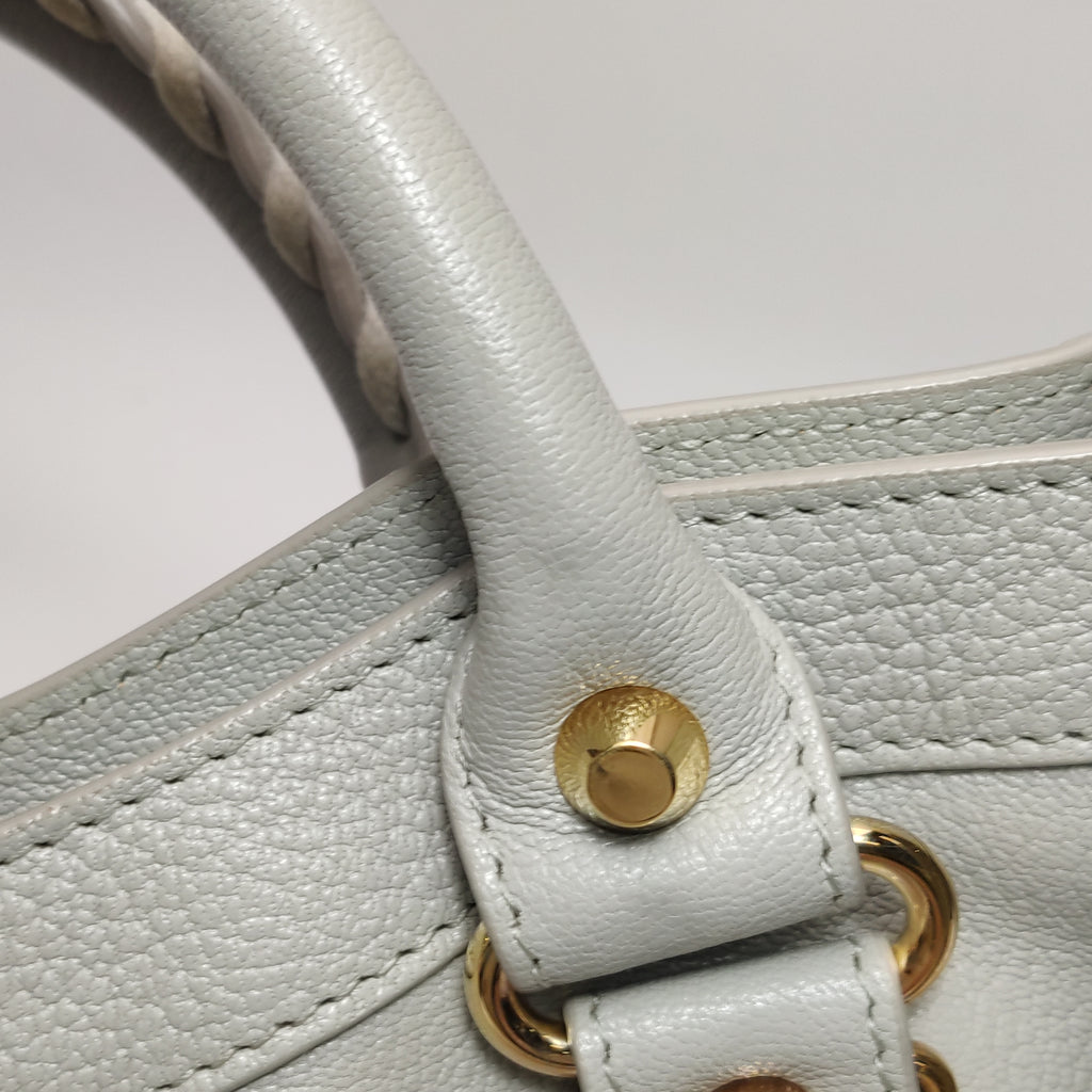 Balenciaga Medium City Metallic Edge Gray GHW