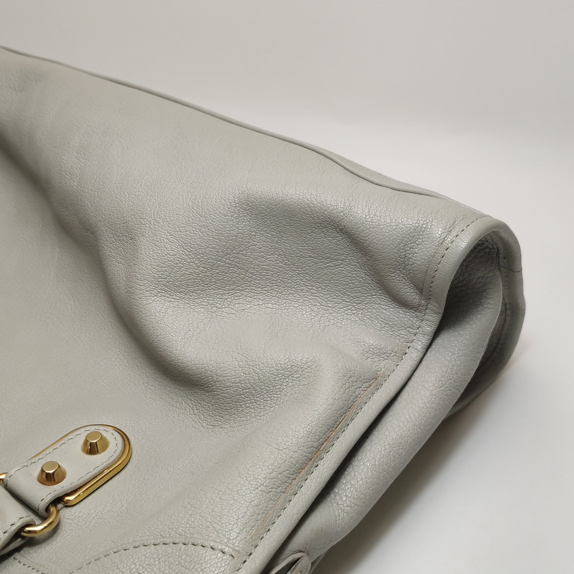 Balenciaga Medium City Metallic Edge Gray GHW