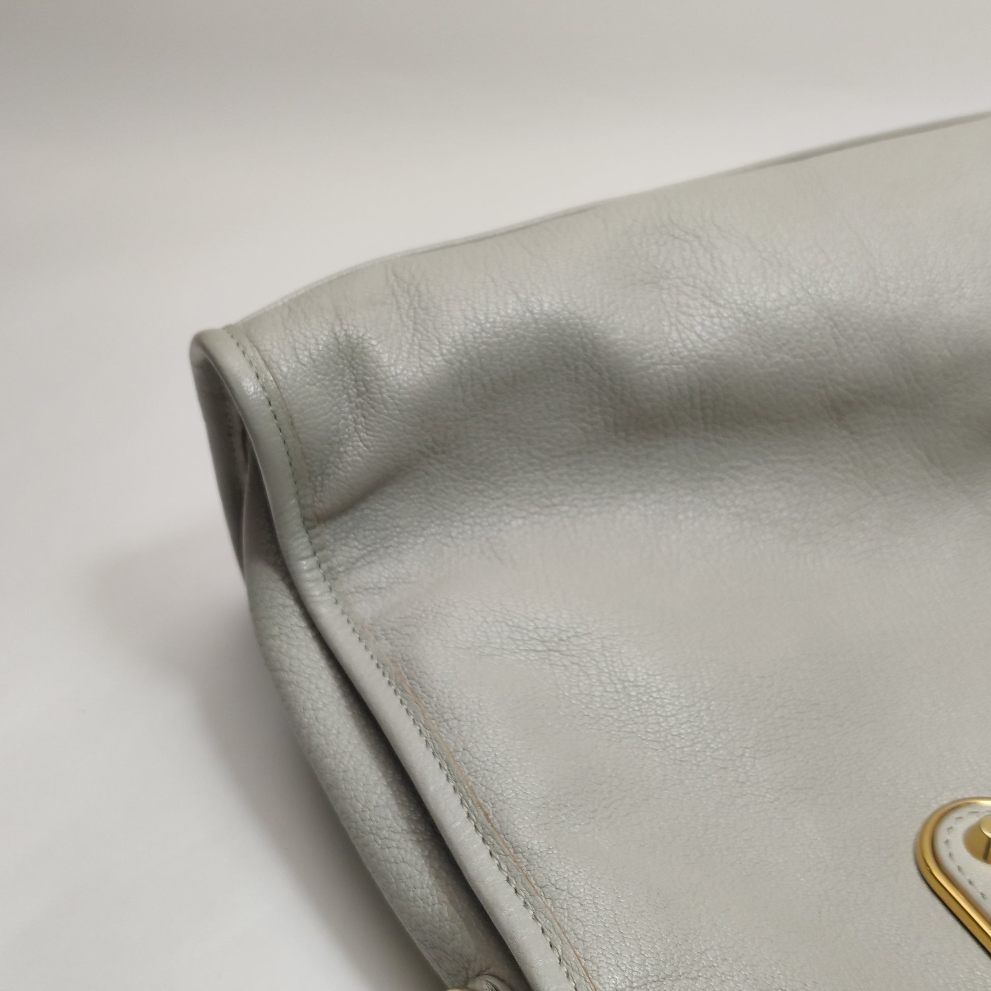 Balenciaga Medium City Metallic Edge Gray GHW