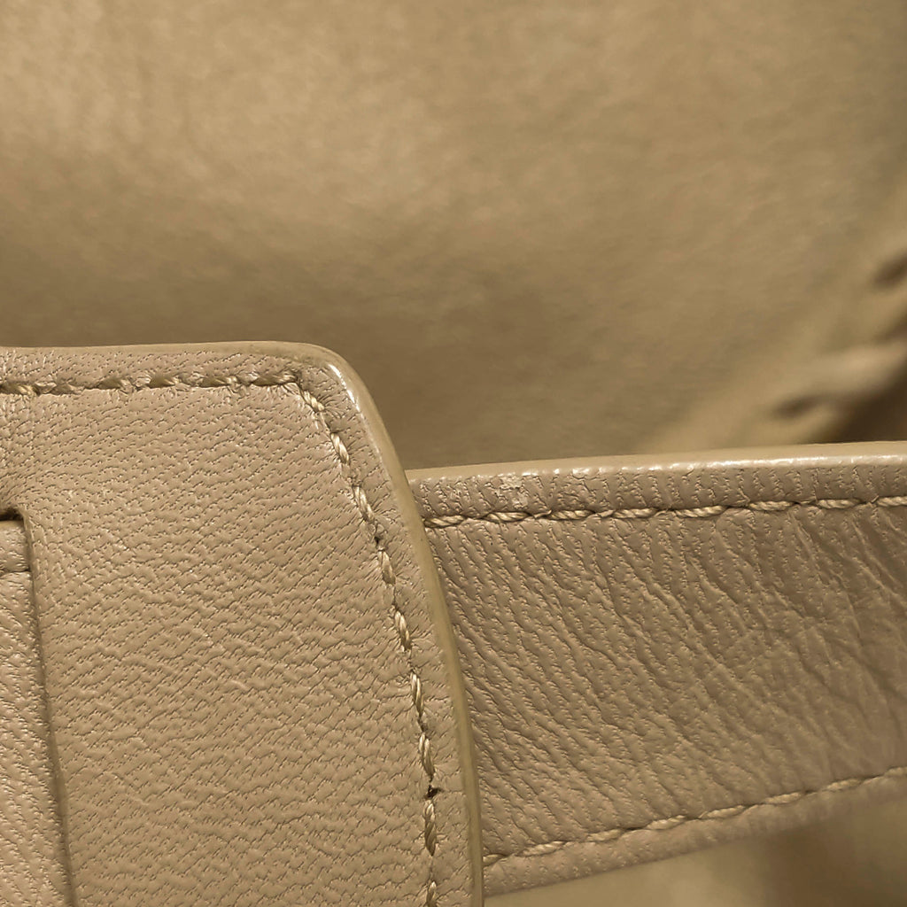 Balenciaga City Medium Metallic Edge Beige GHW