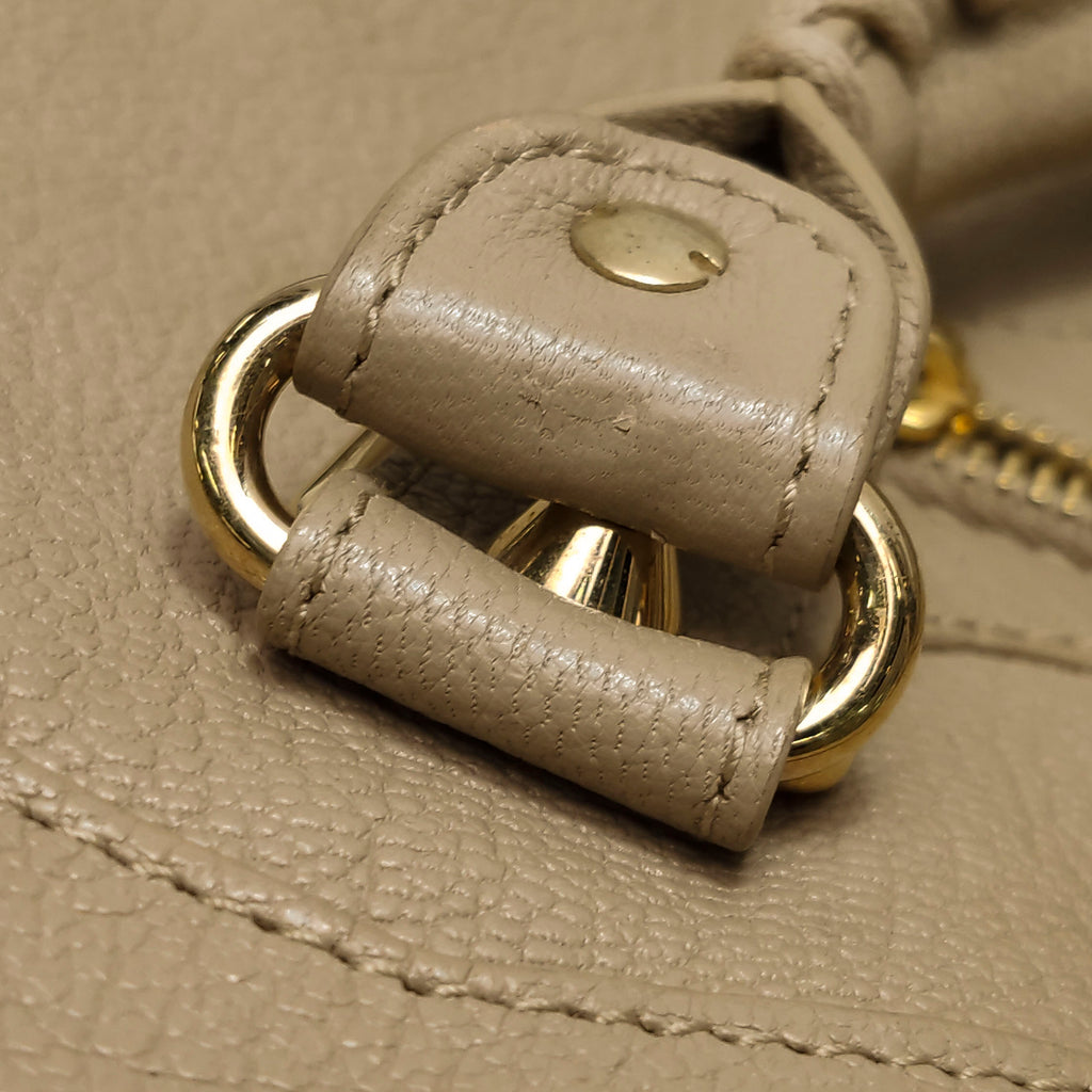 Balenciaga City Medium Metallic Edge Beige GHW