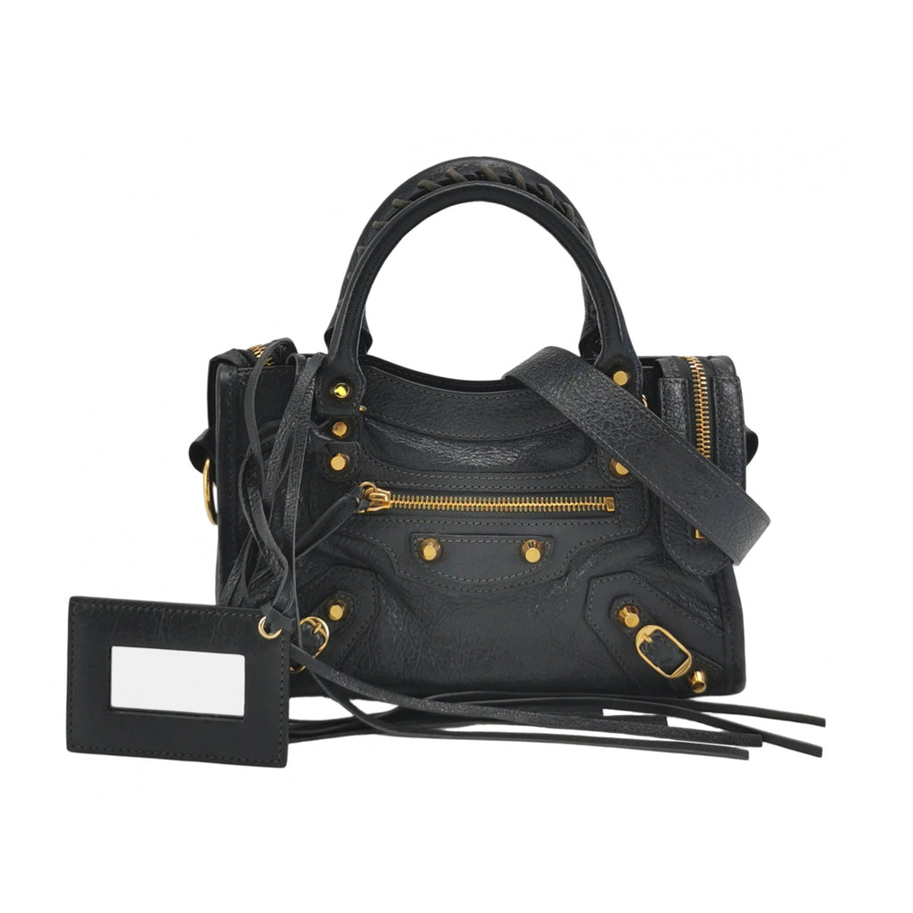 Balenciaga Classic City Mini Anthracite GHW