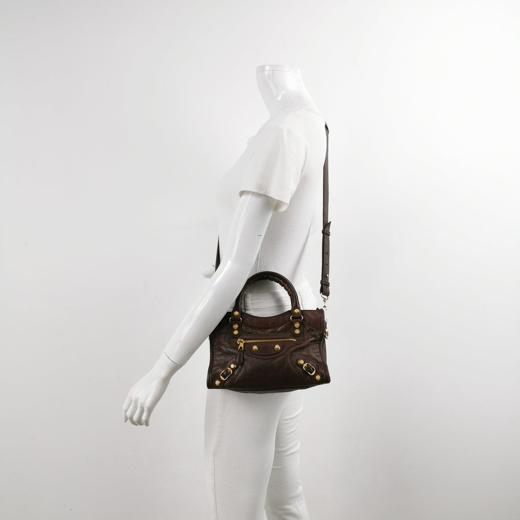 Balenciaga Giant City Mini Brown