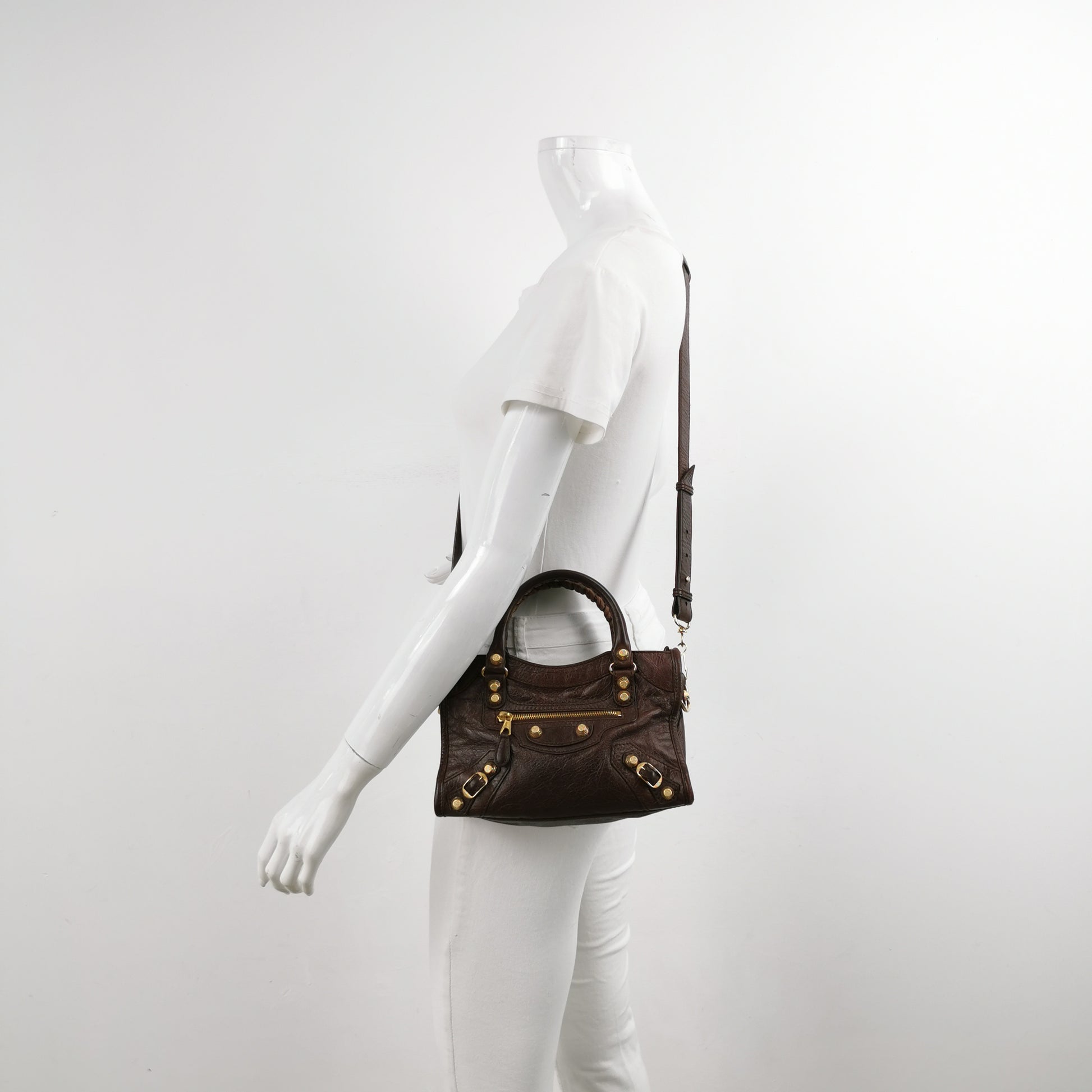 Balenciaga Giant City Mini Brown