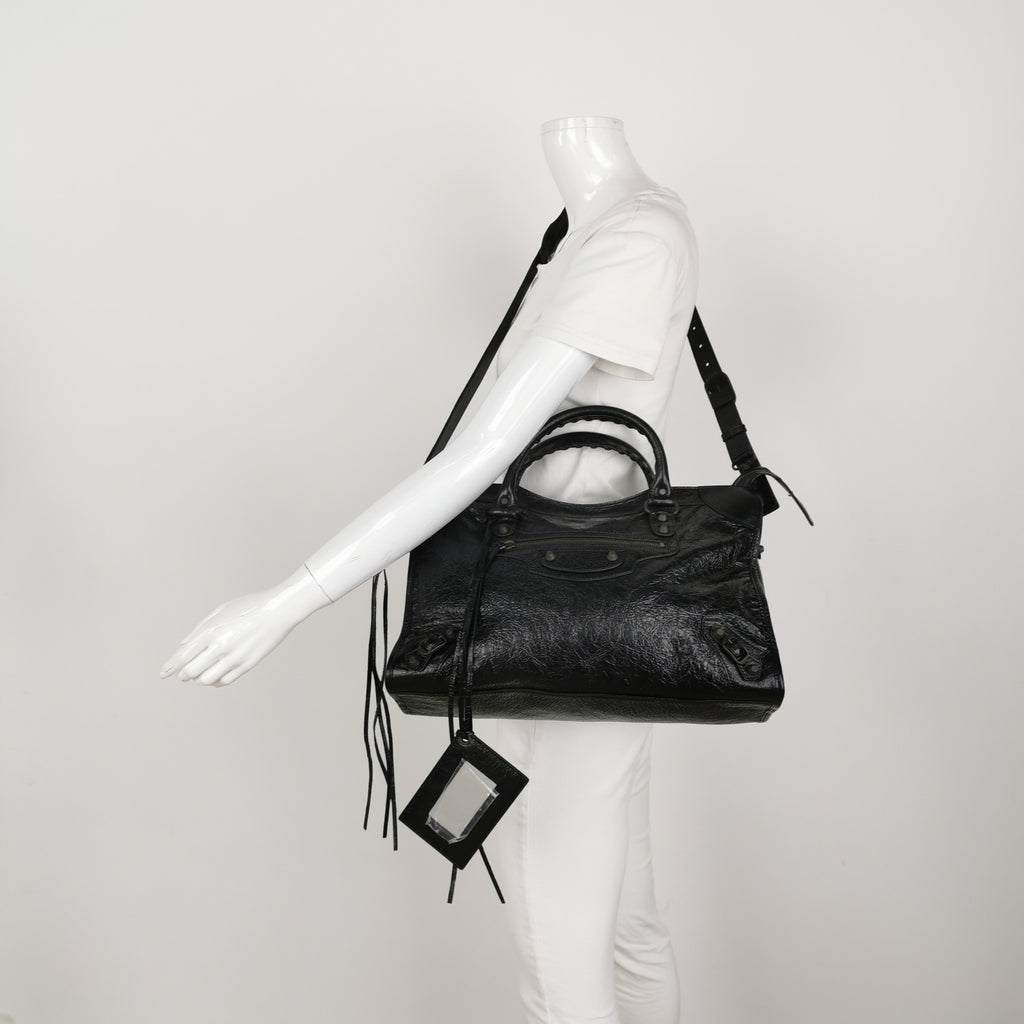 Balenciaga Classic City Medium Black RHW