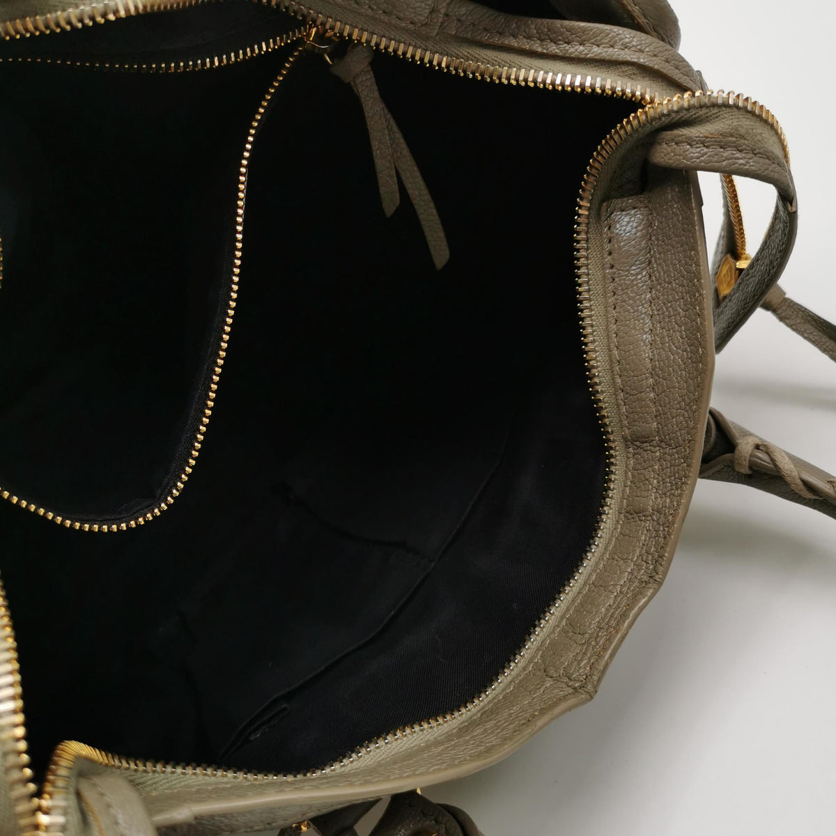 Balenciaga City Small Metallic Edge Taupe