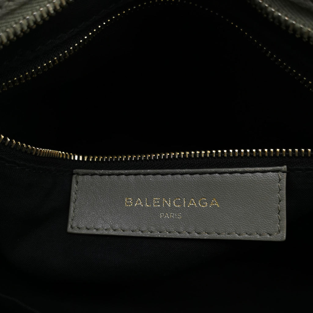 Balenciaga City Small Metallic Edge Taupe