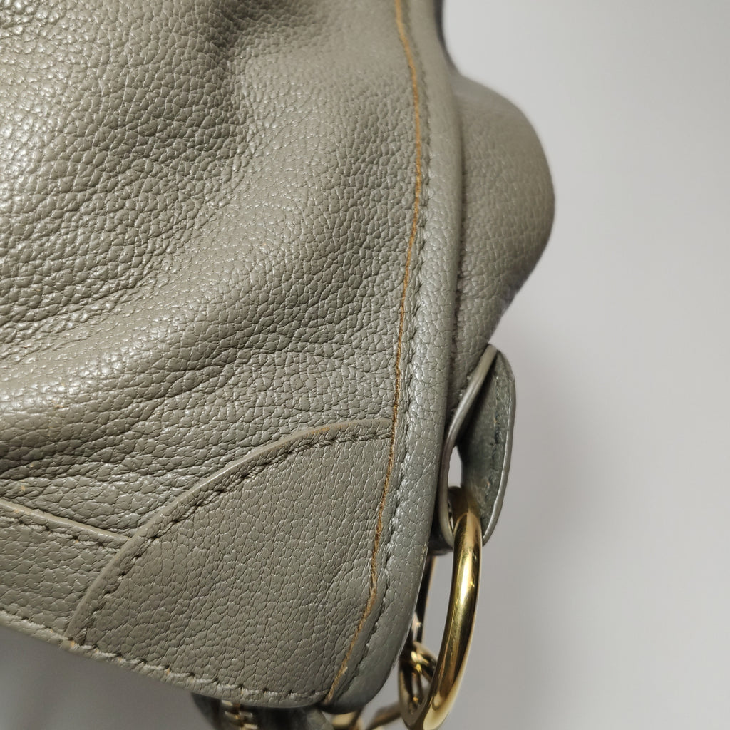 Balenciaga City Small Metallic Edge Taupe